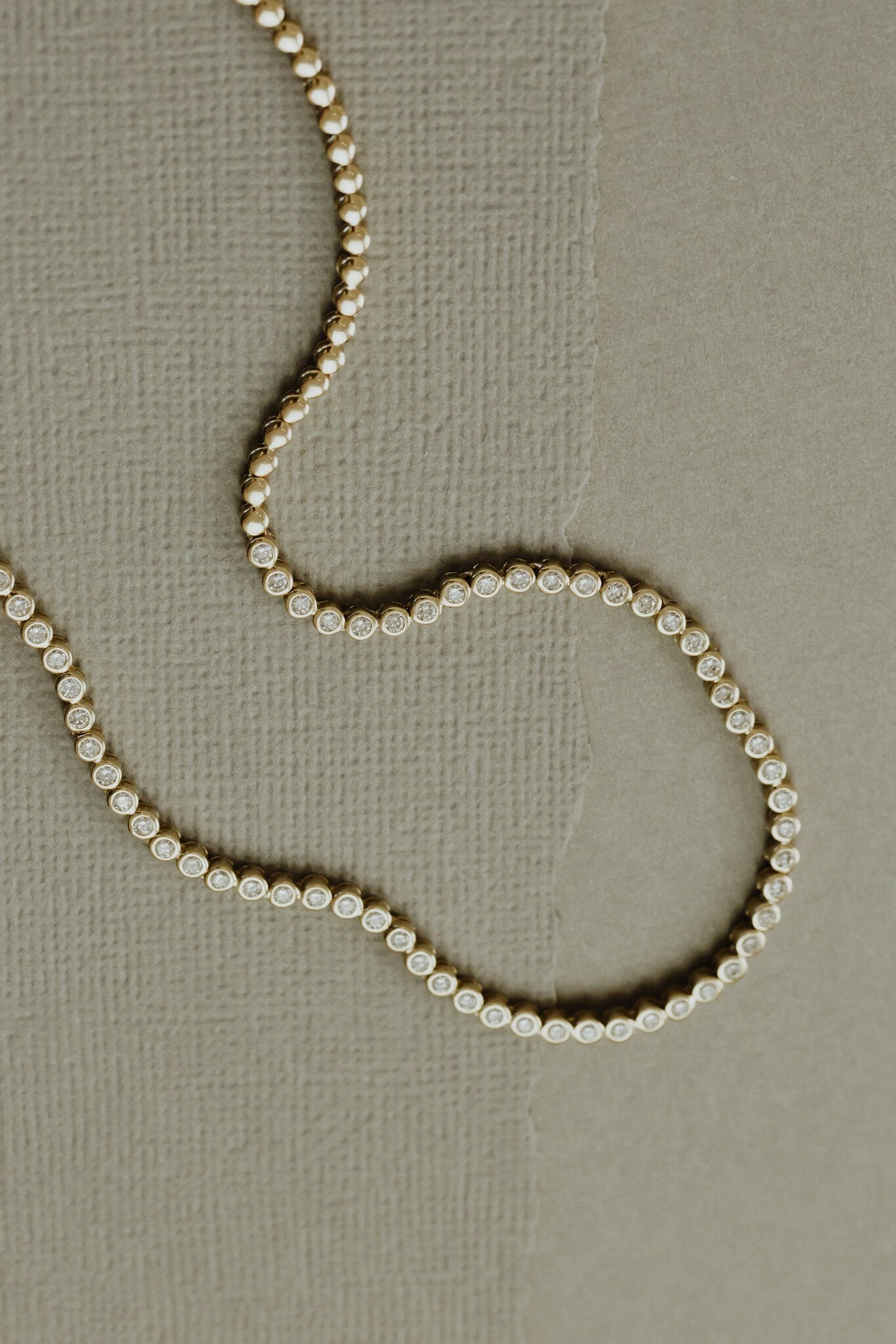 Bezel Tennis Necklace