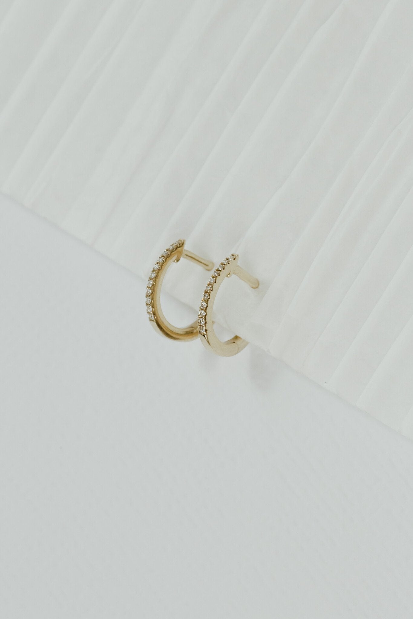 Pave Huggie Earrings