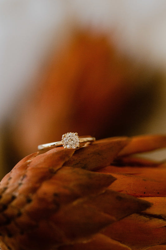 The Mini Charlotte Round Solitaire