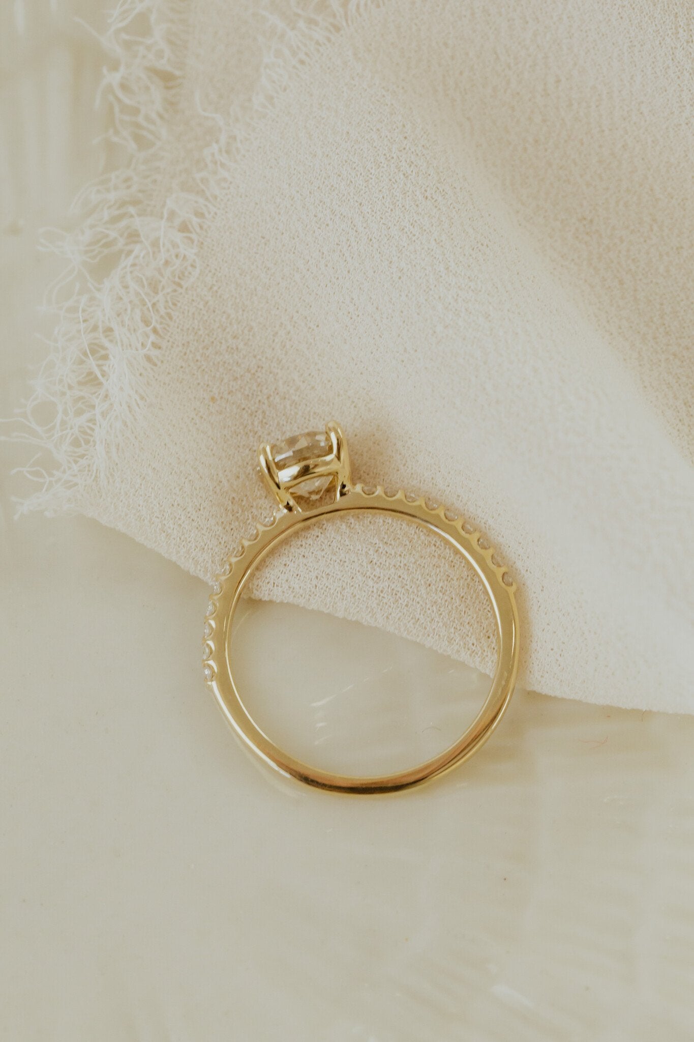 The Jenna 1.04 ct Round Champagne Diamond Ring