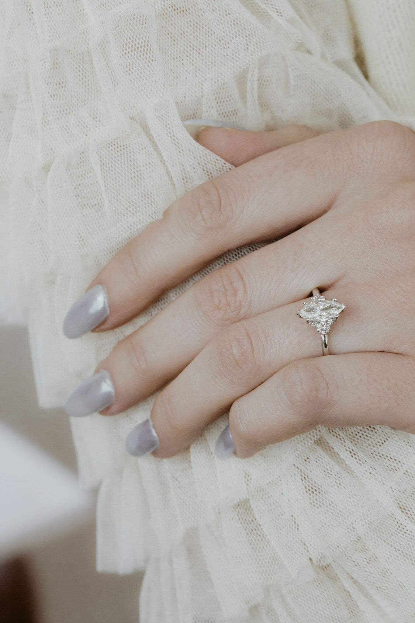 The Vivien .96 ct Natural Marquise Ring