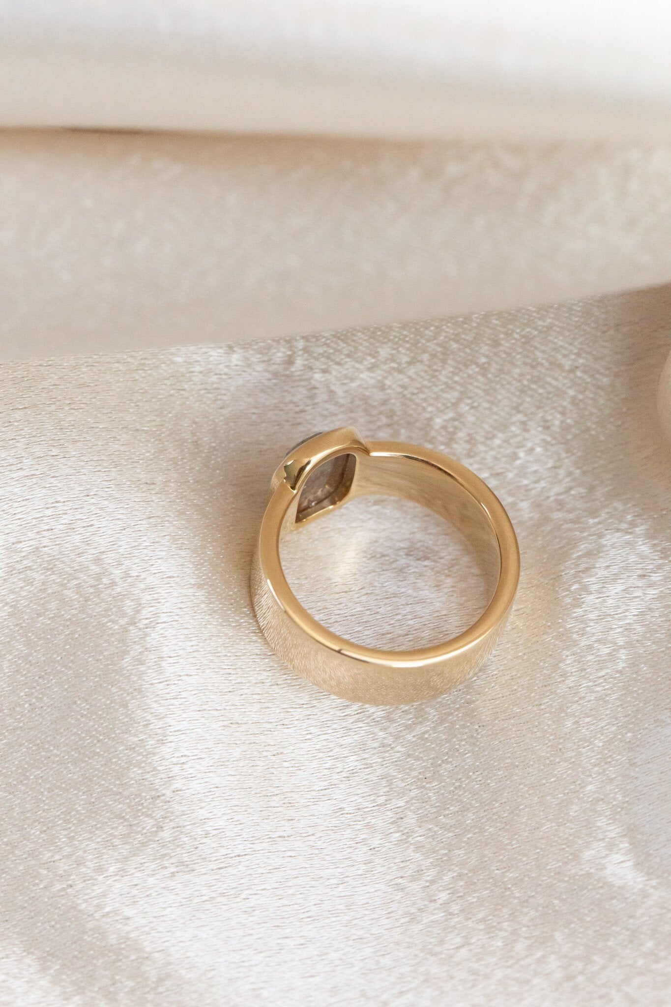 The Maya 2.04 ct Long Cushion Rustic Diamond Solitaire