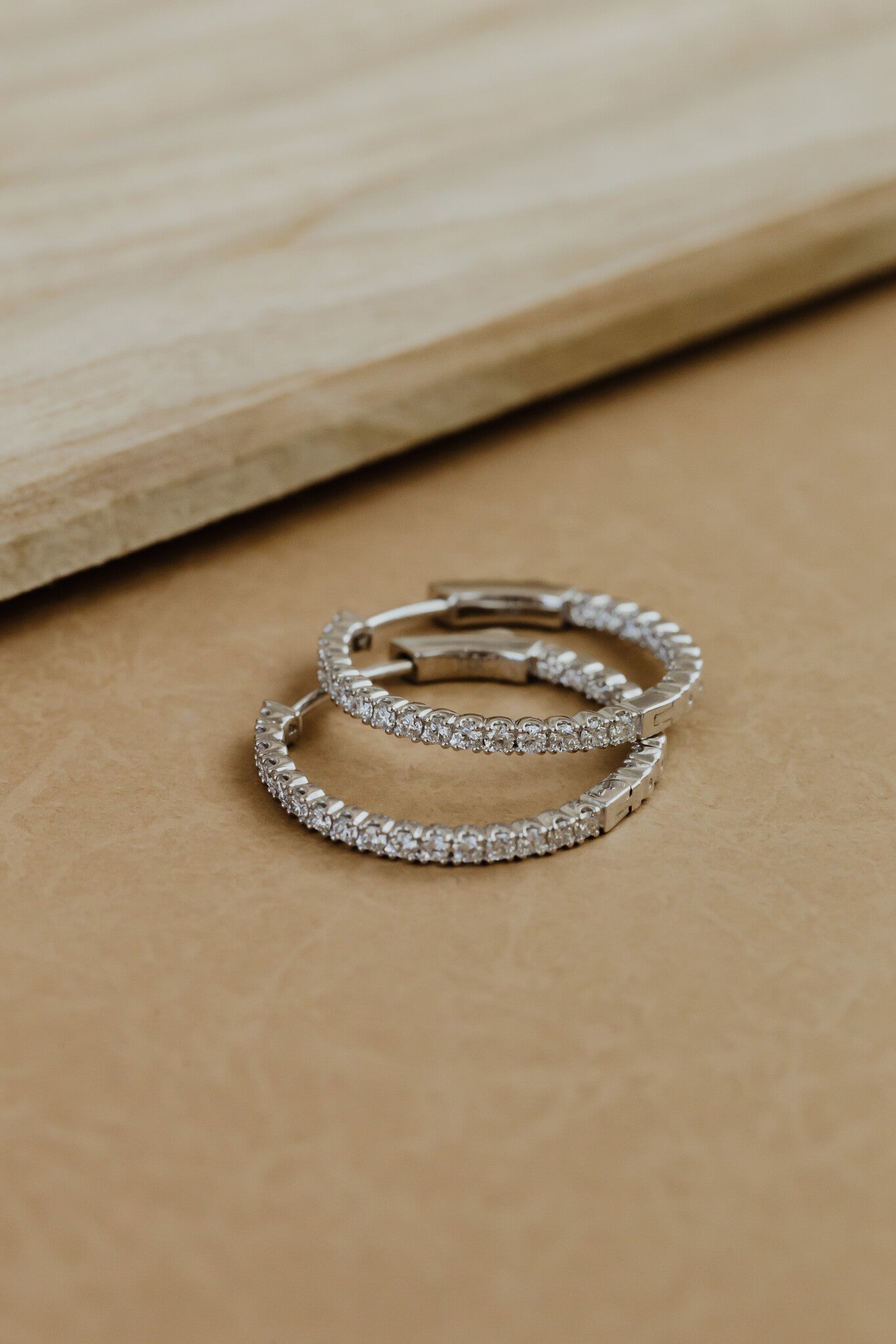 Large Inside Out Hoop Earrings