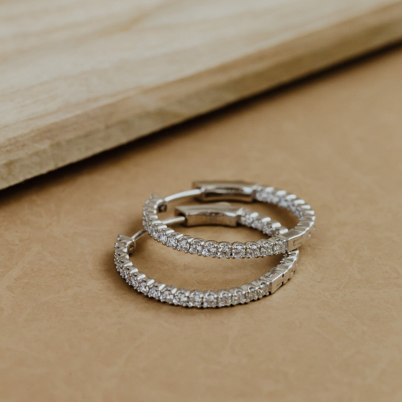 Large Inside Out Hoop Earrings