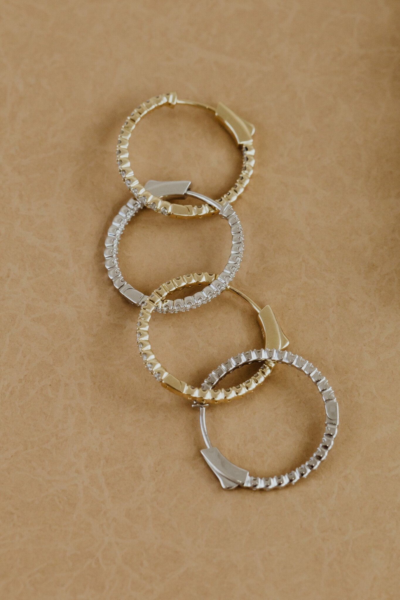 Large Inside Out Hoop Earrings