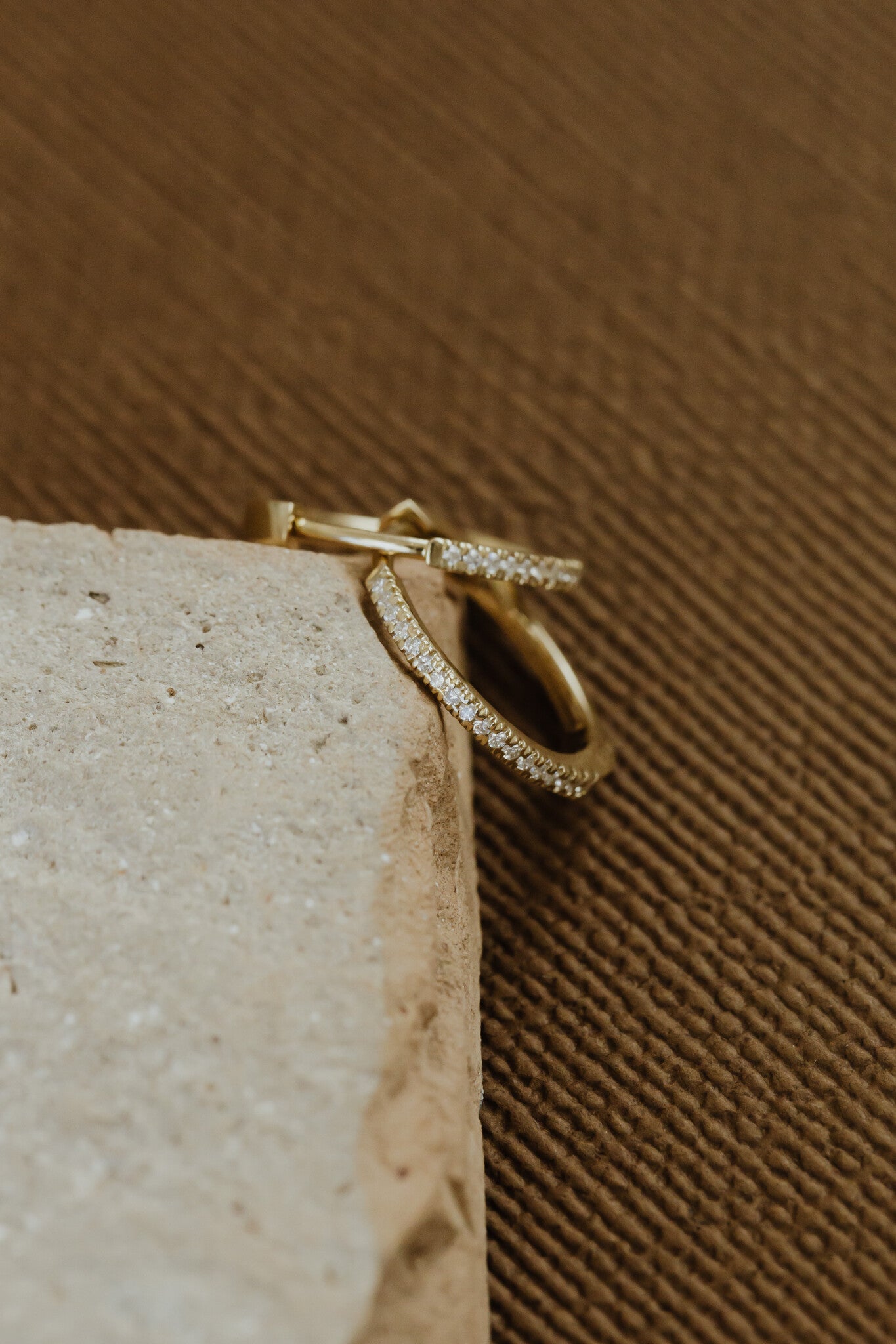 Pave Hoop Earrings