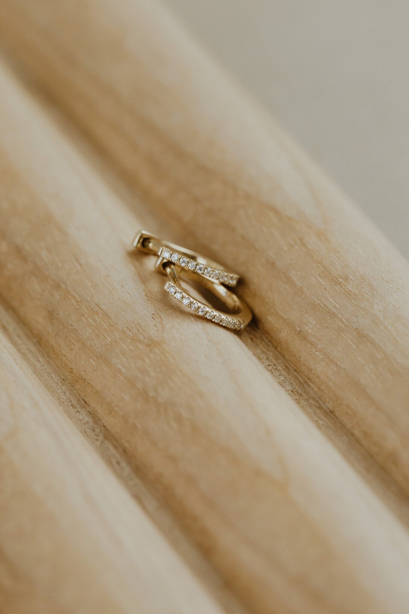 Pave Huggie Earrings