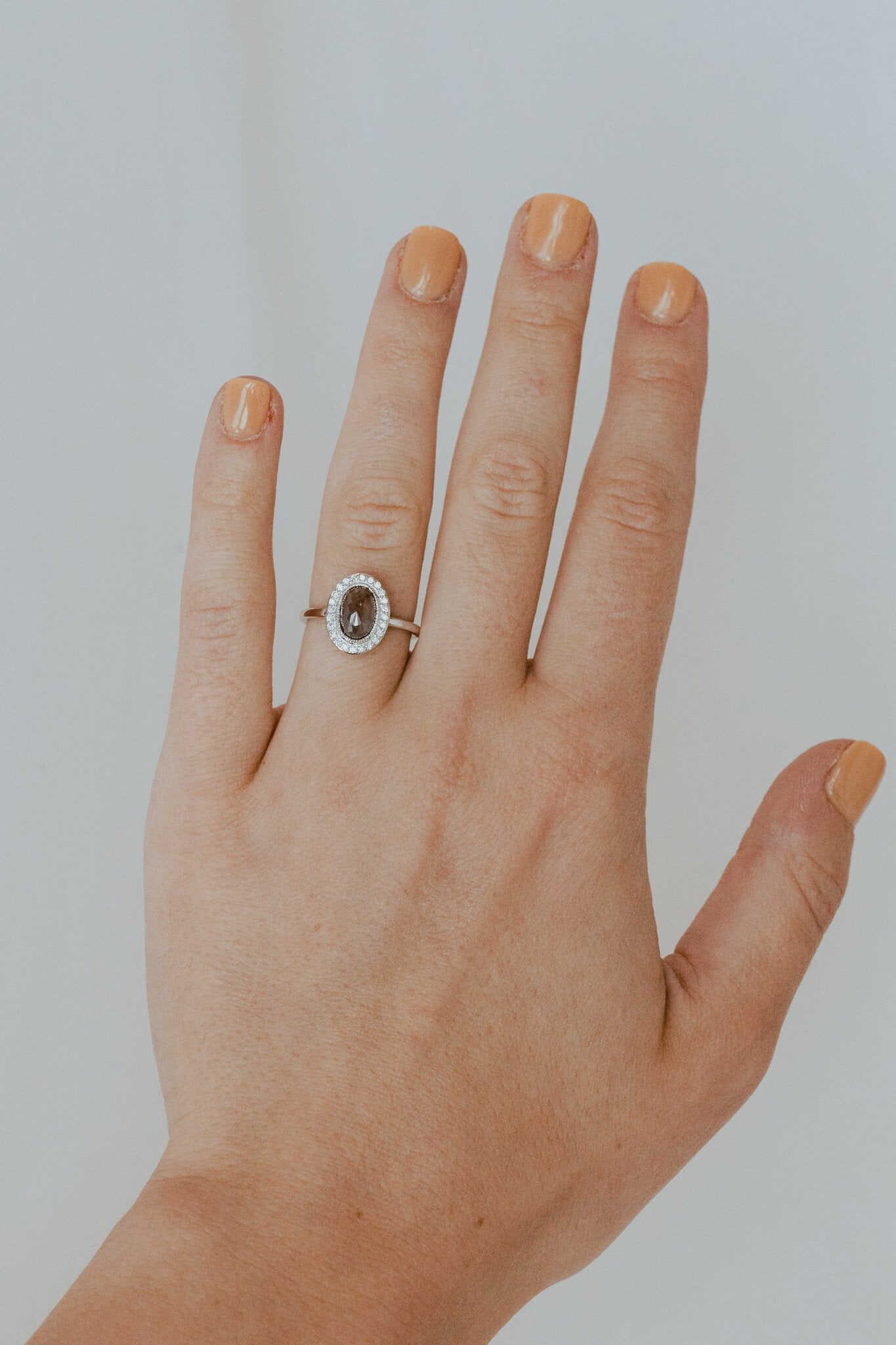 The Powell 1.72 ct Oval Rustic Diamond Ring