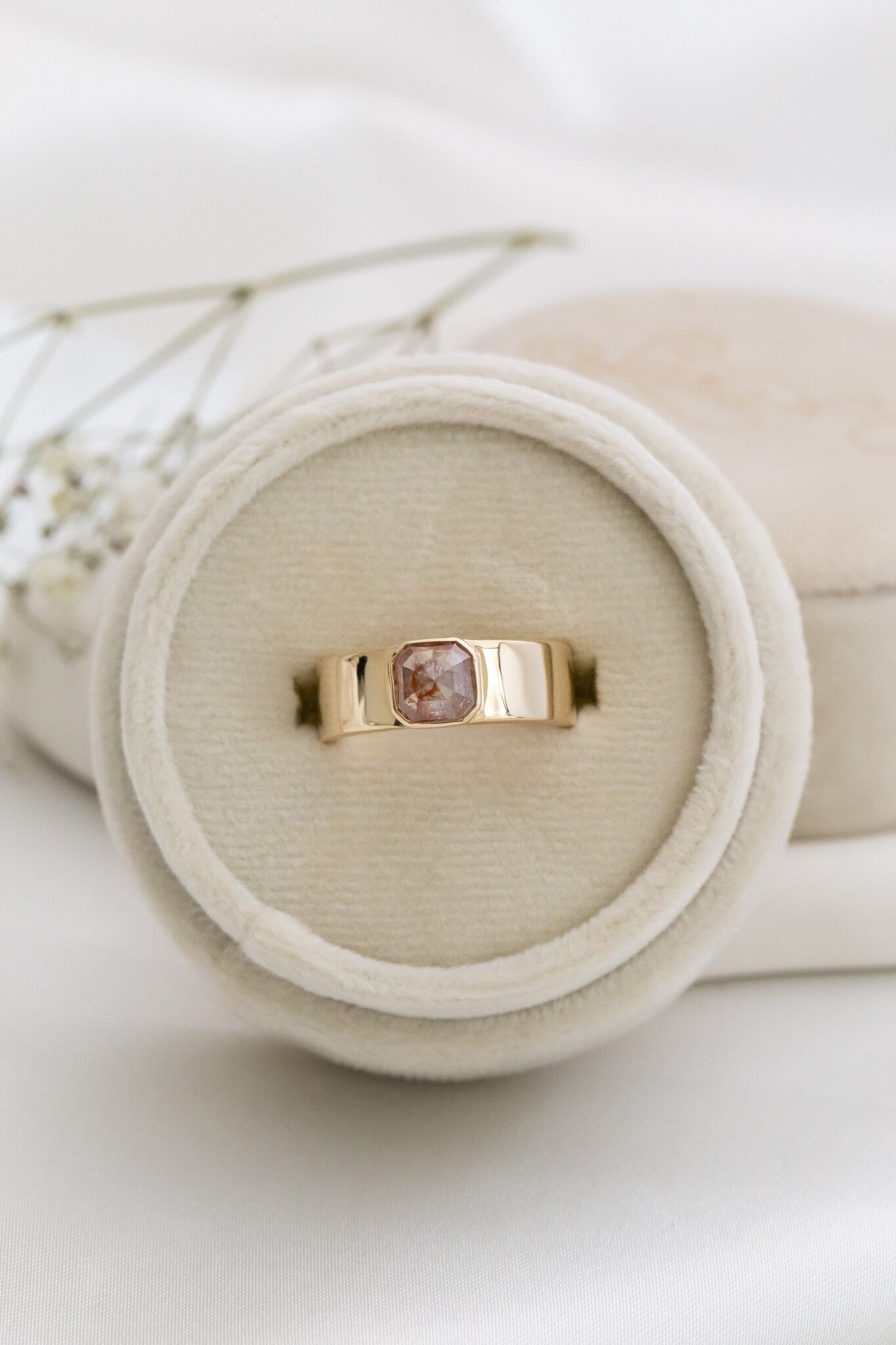 The Maya 1.11 ct Asscher Rustic Diamond Solitaire