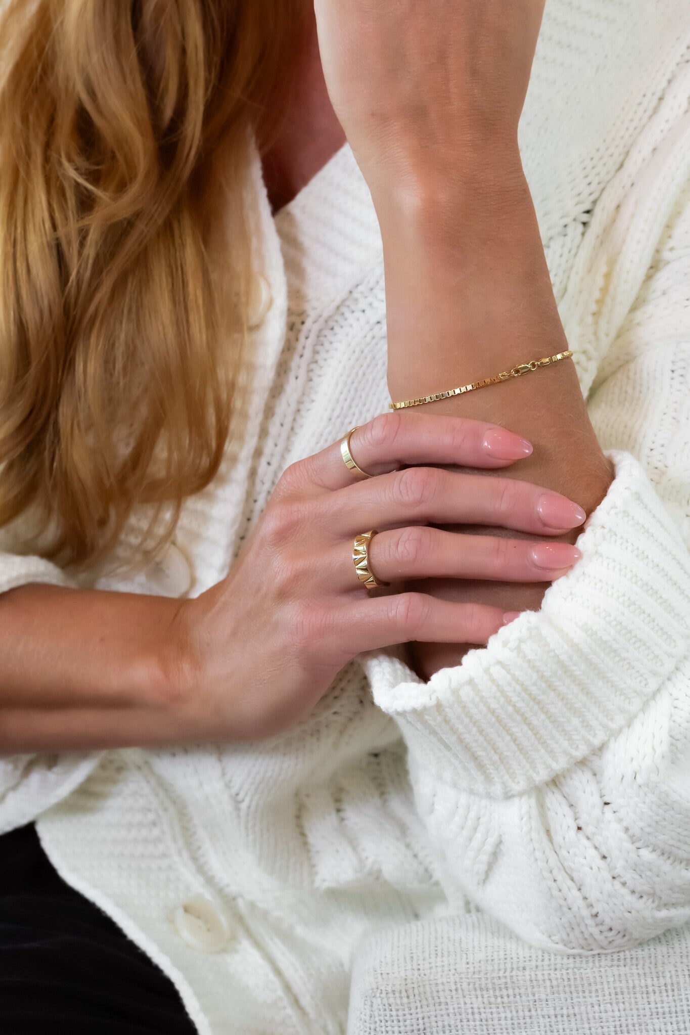 Large Box Chain Bracelet
