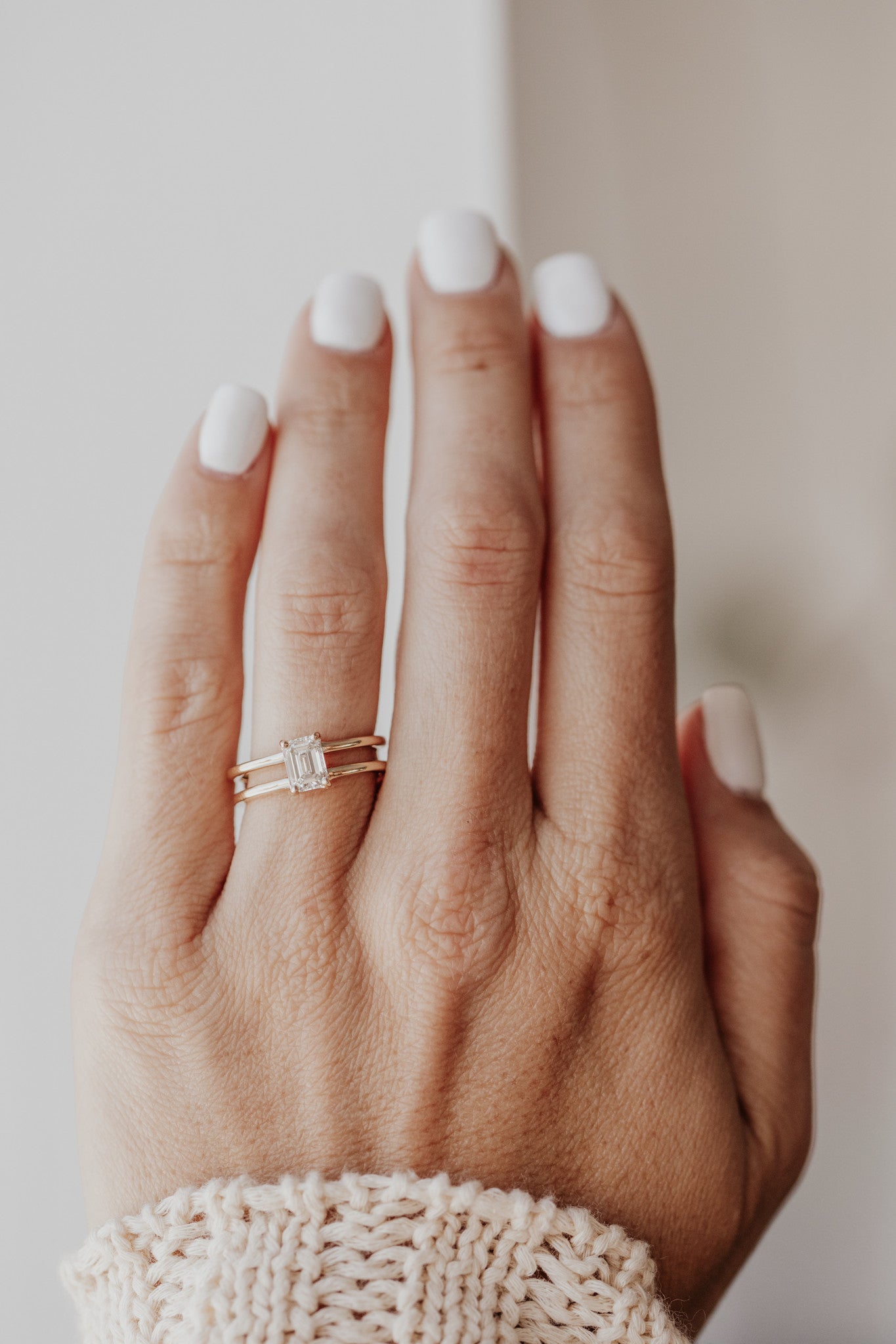 The Amanda Emerald Cut Solitaire