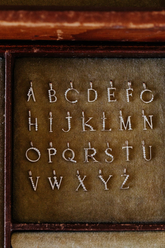 Diamond Initial Pendant