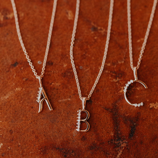 Diamond Initial Necklace
