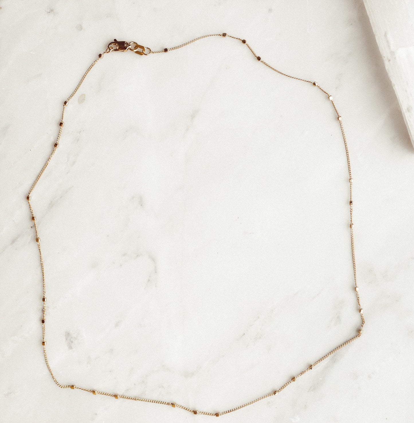 Triple Cube Saturn Chain Necklace