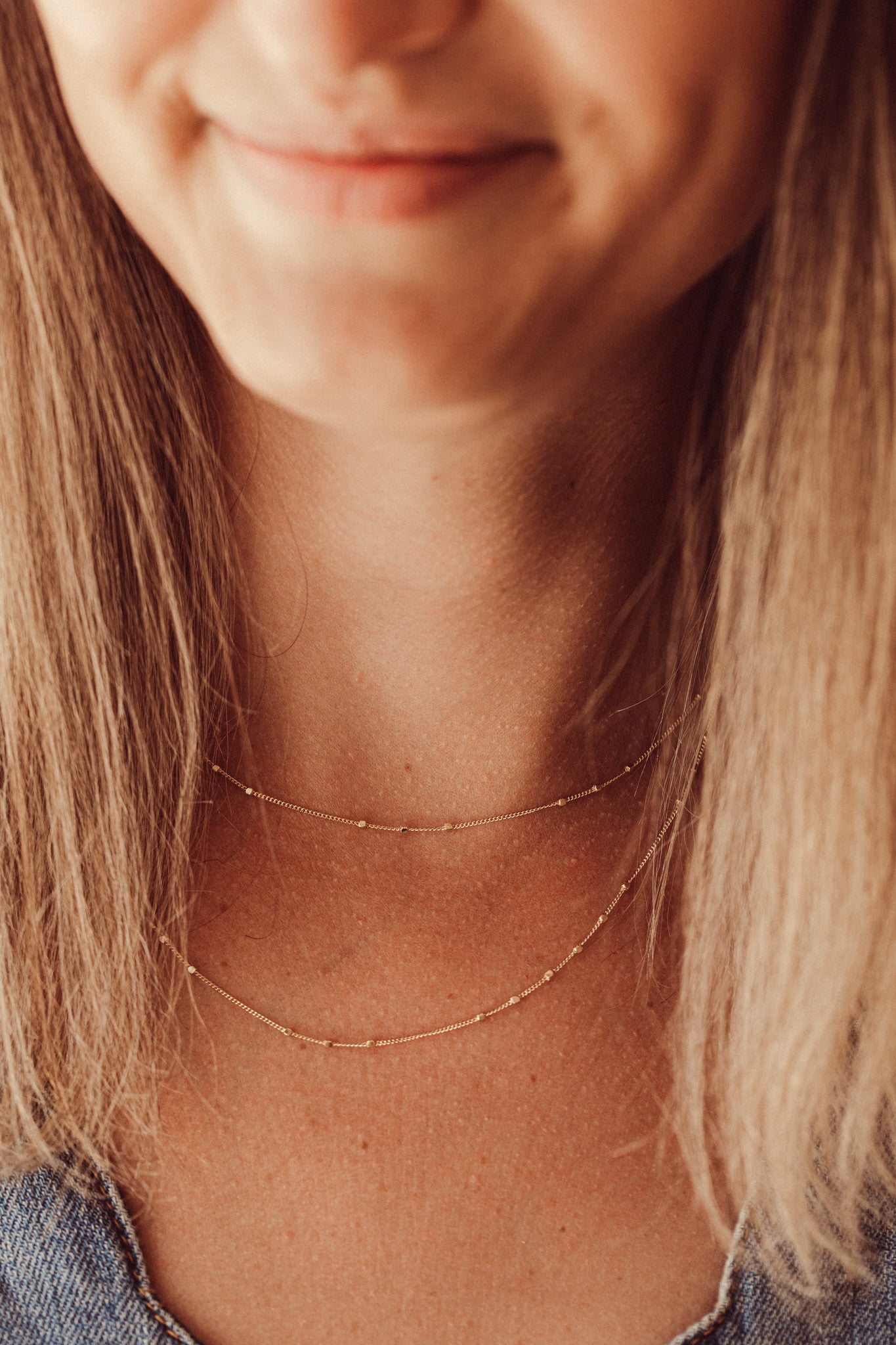 Triple Cube Saturn Chain Necklace