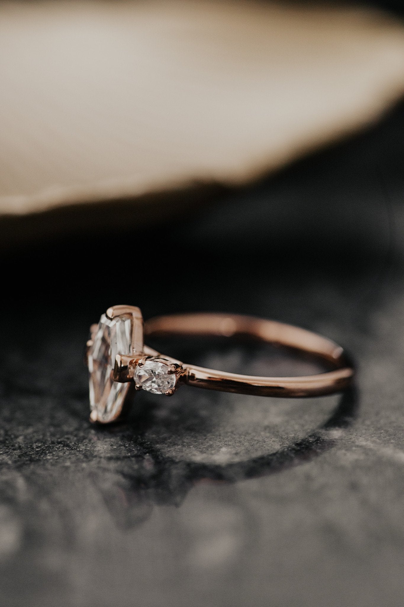 The Ruth 1.06 ct Modified Kite Shape Ring