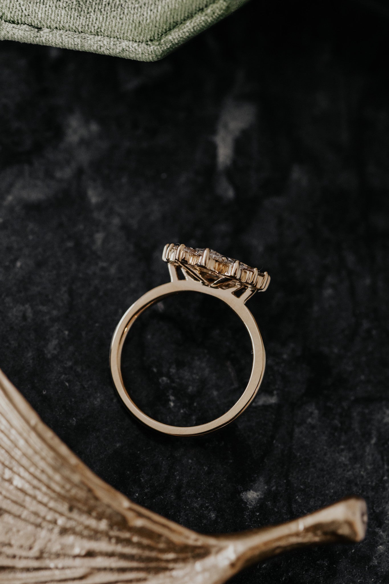 The Ray 1.11 ct Old Mine Cut Oval Diamond Ring