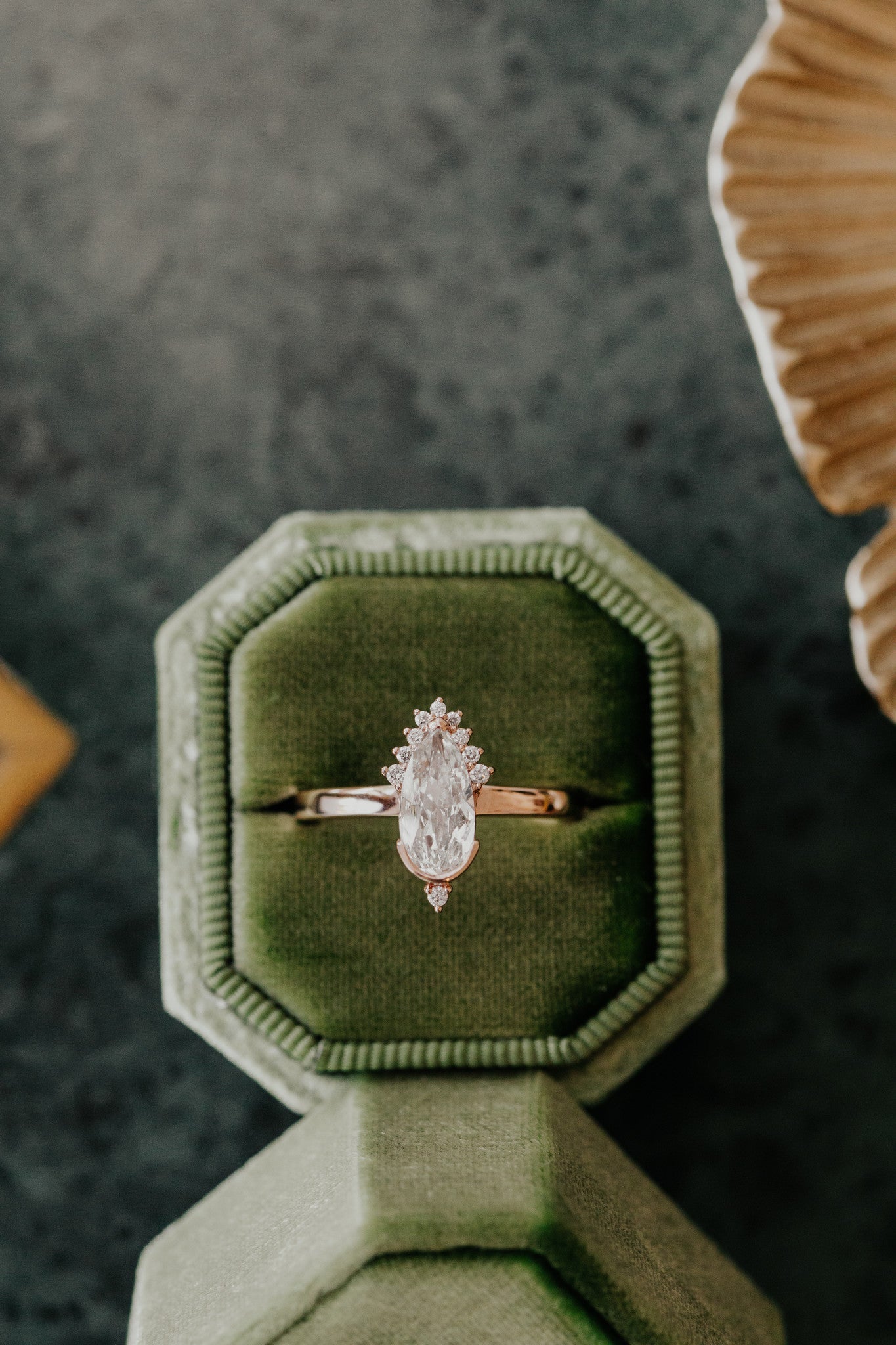 The Astaire 1.04 ct Long Pear Diamond Ring