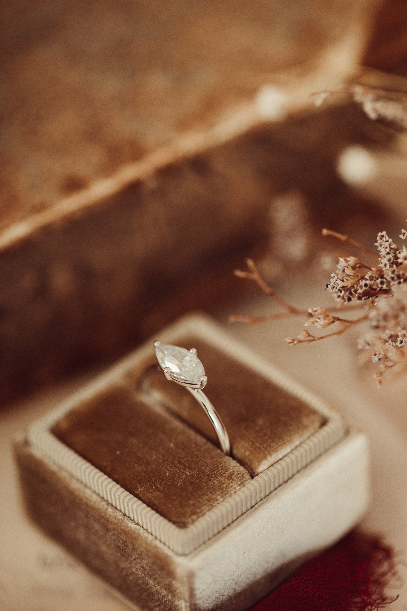 The Bennett Marquise Solitaire