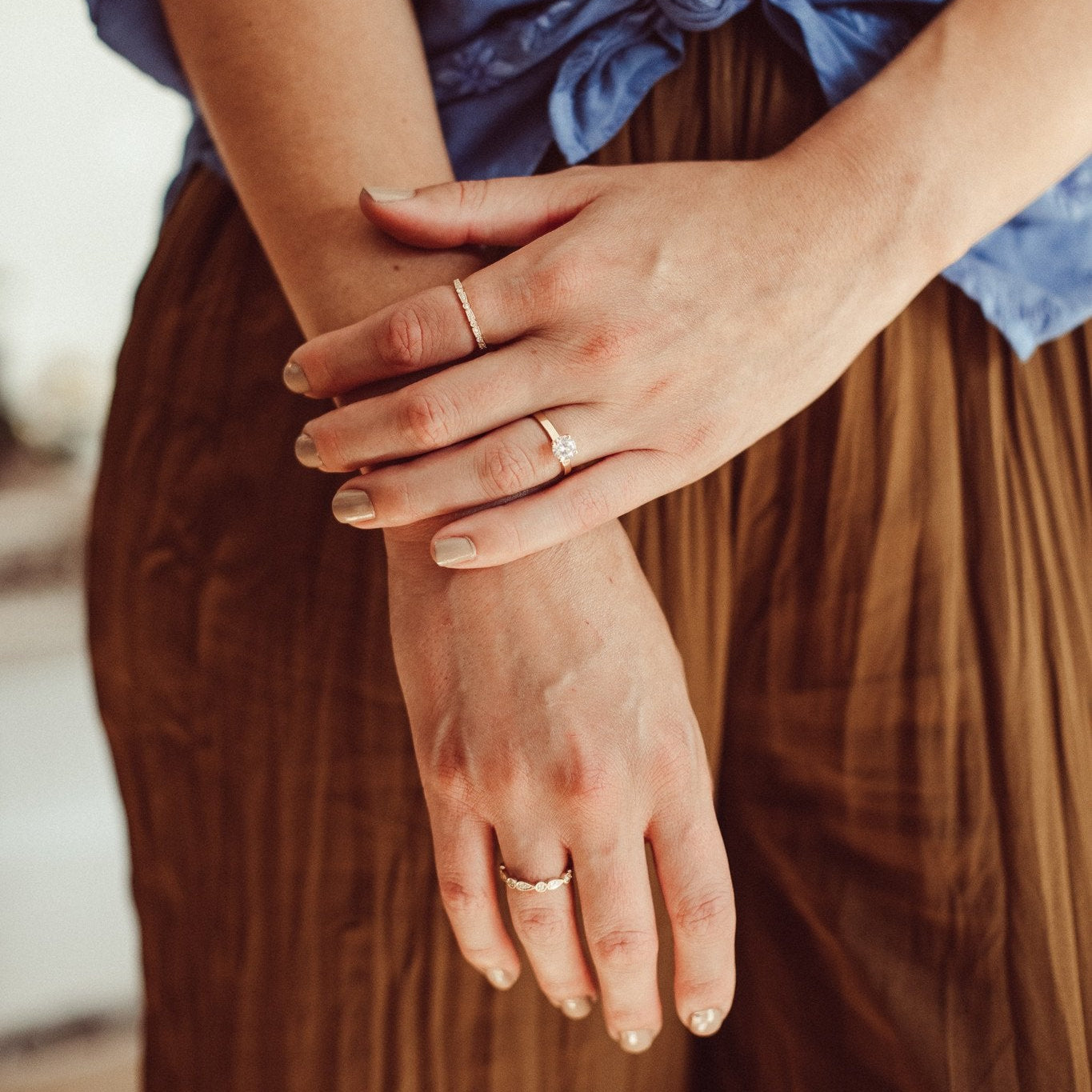 The Octavia Round Solitaire Ring