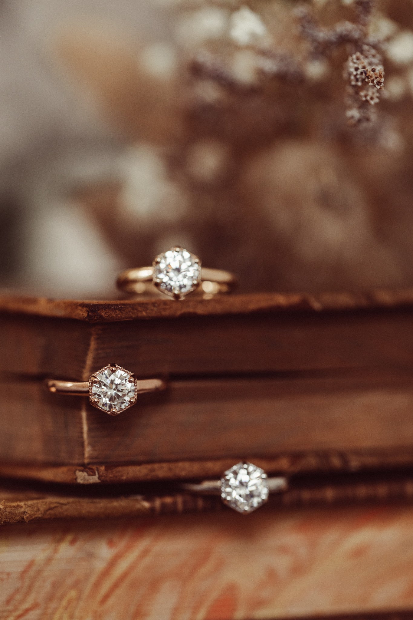 The Lunelle Round Milgrain Solitaire