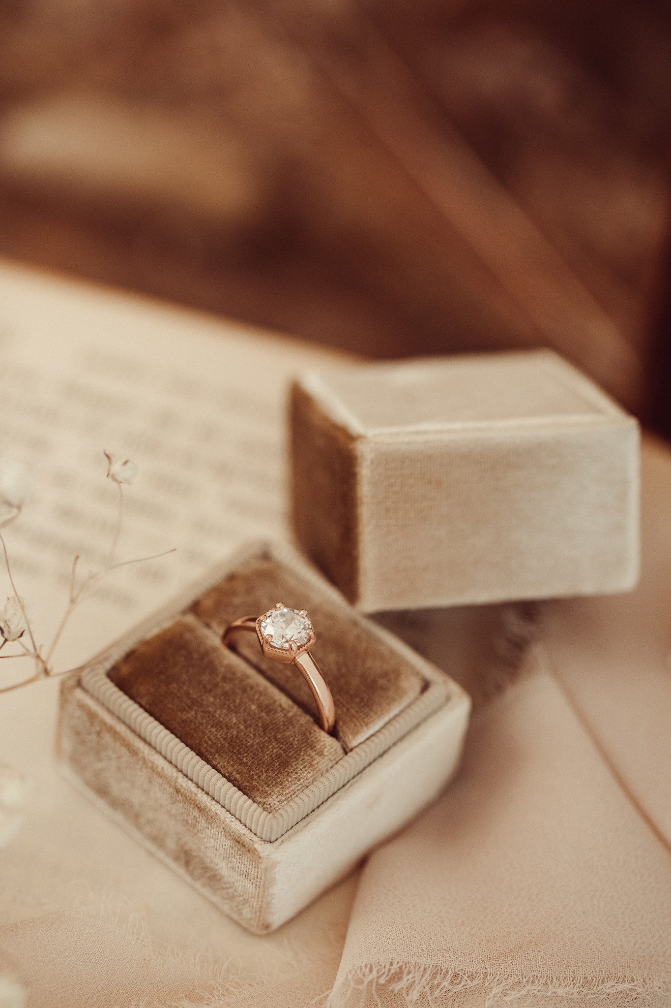 The Lunelle Round Milgrain Solitaire