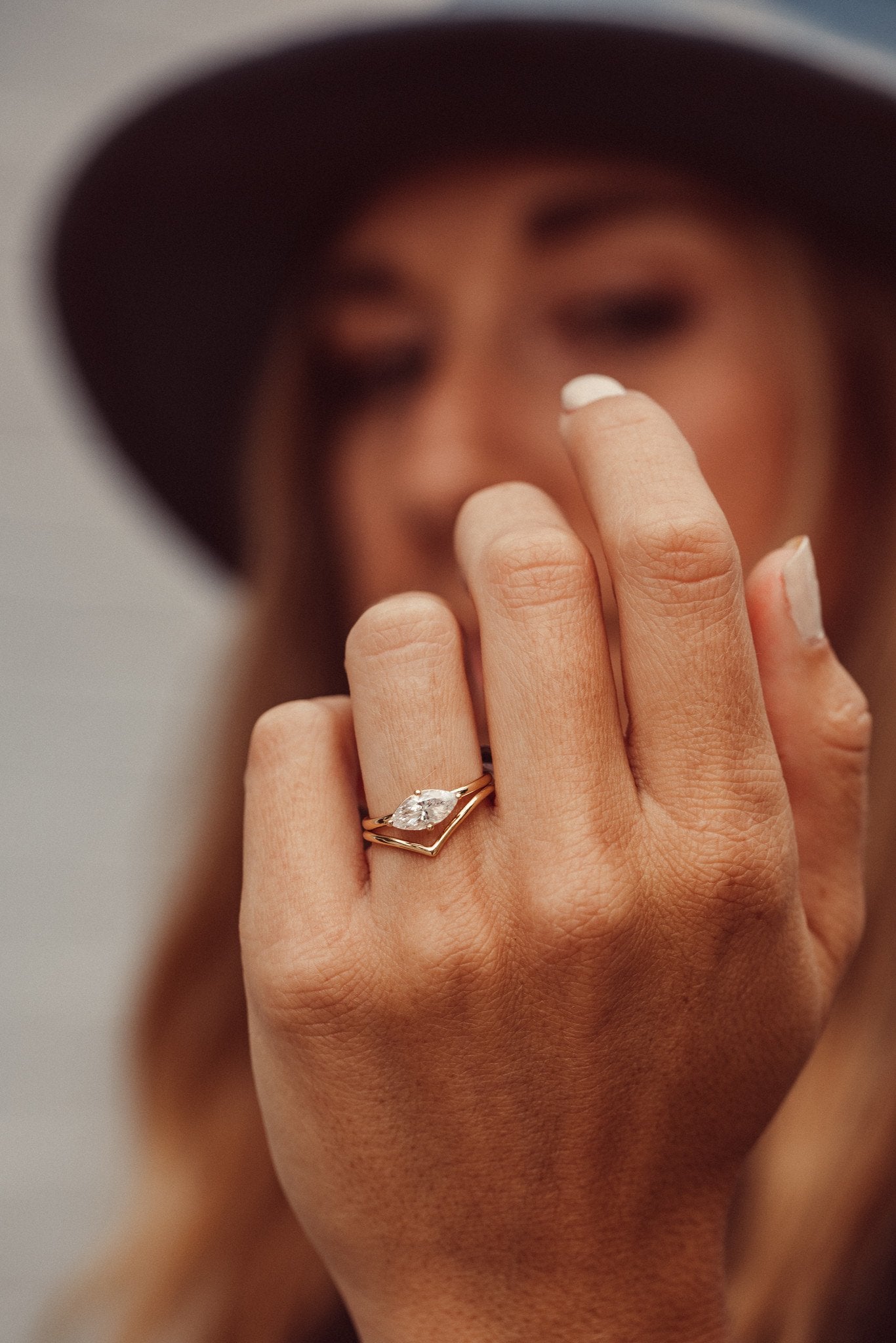 The Bennett Marquise Solitaire