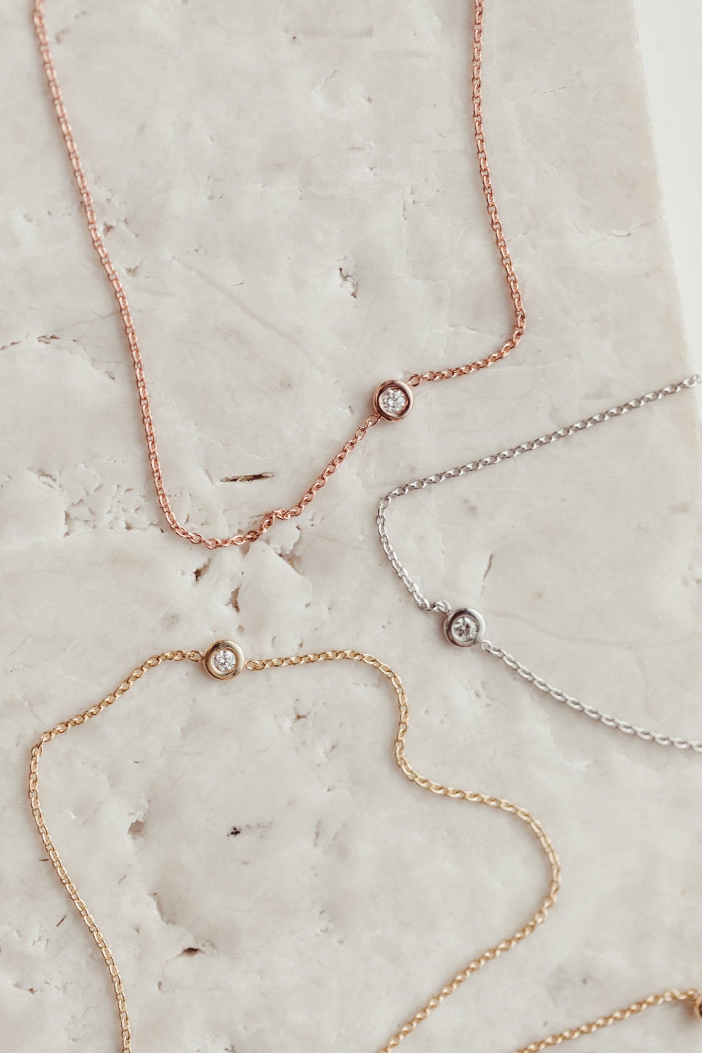 Bezel Diamond Bolo Bracelet