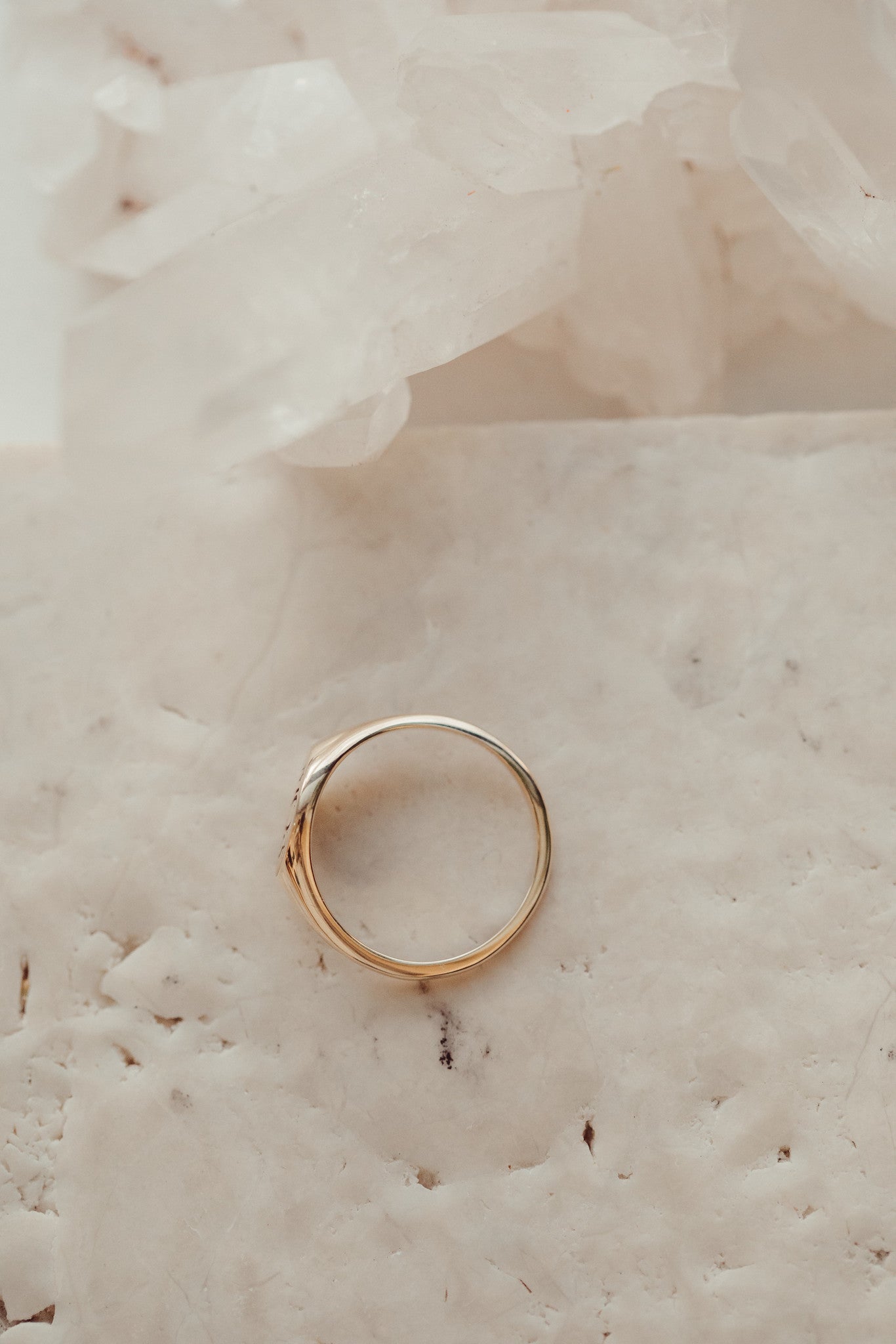 East West Oval Signet Ring