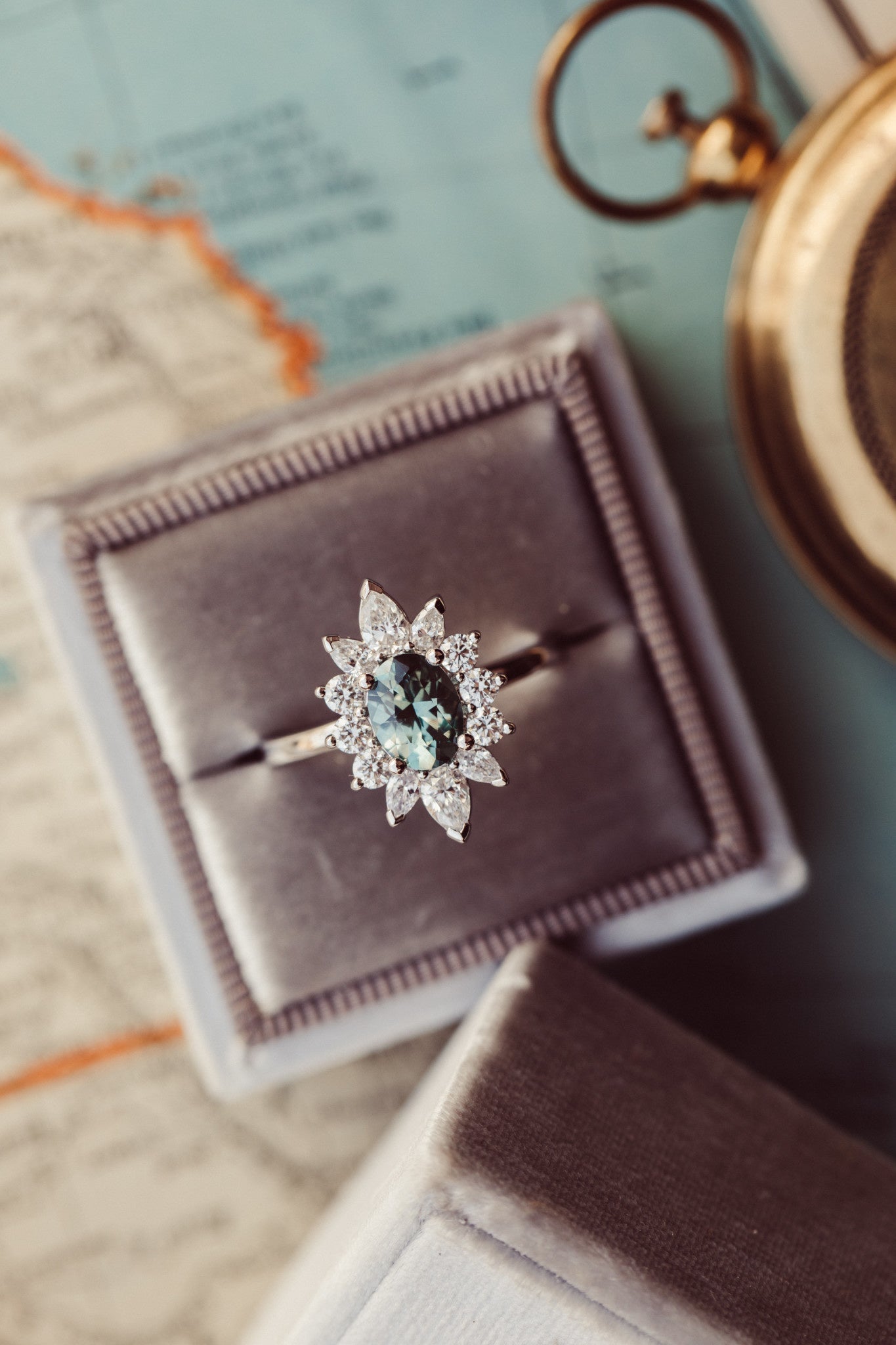 The Thames 1.16 ct Oval Blue Sapphire Ring