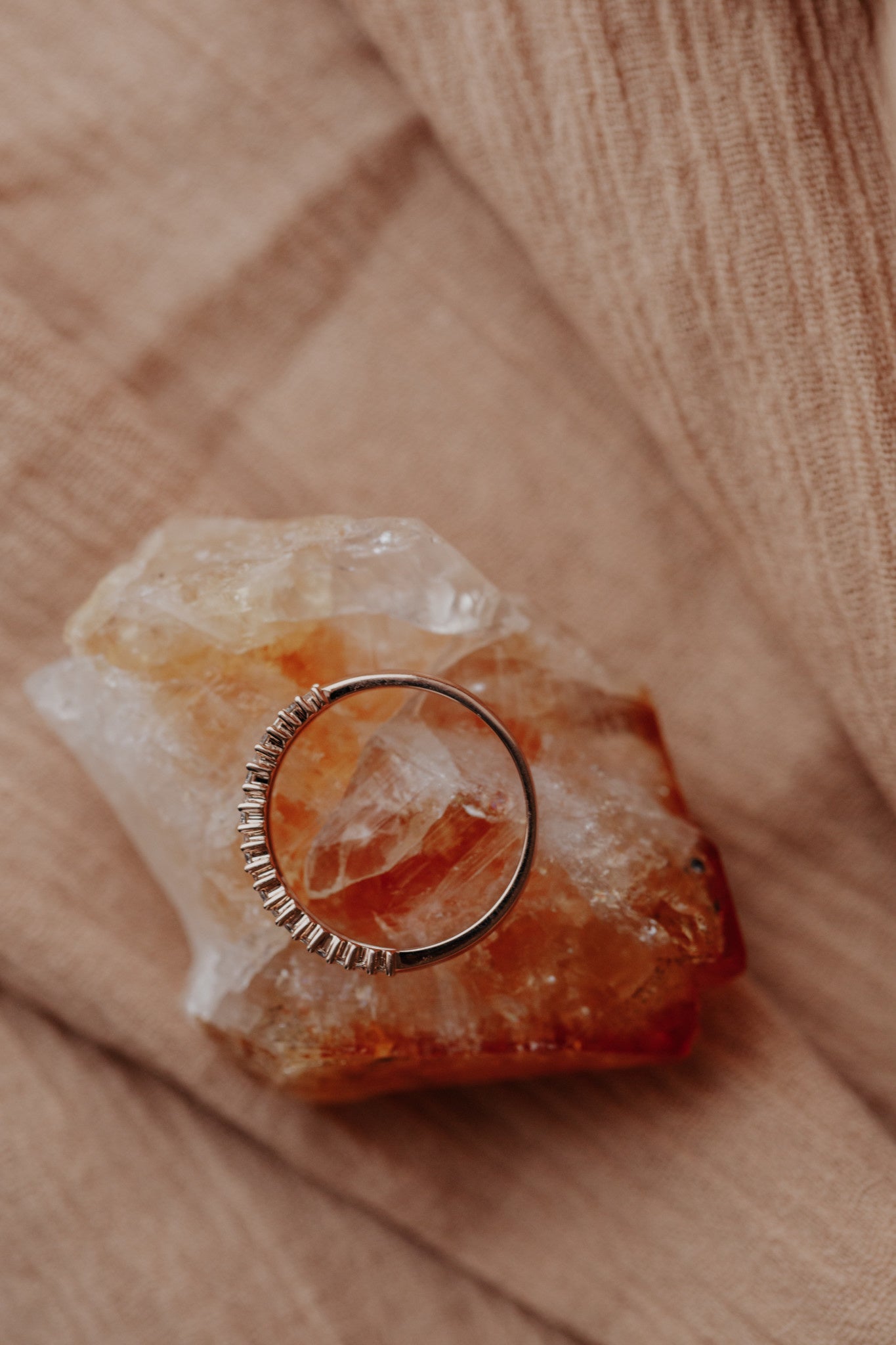 The Clarissa Double Baguette and Round Band
