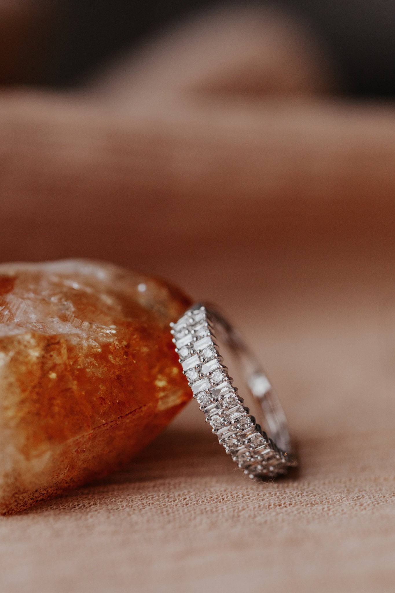 The Clarissa Double Baguette and Round Band
