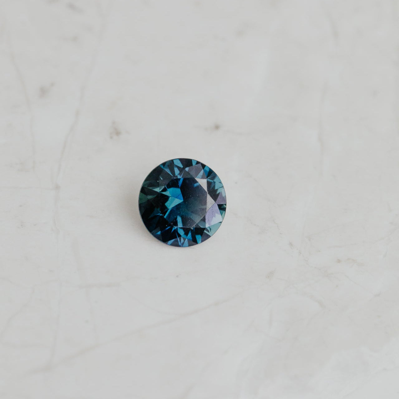 1.68 ct Round Dark Blue Australian Sapphire Stone