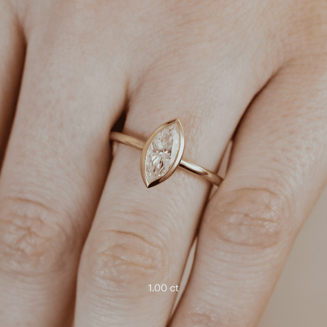 The Bailey Marquise Solitaire Ring