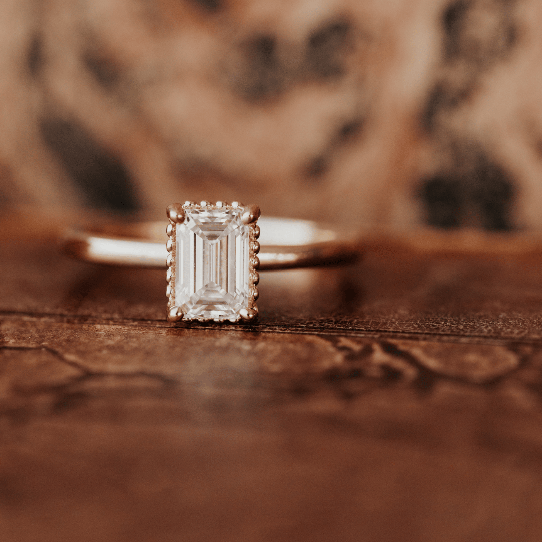 The Charlotte Emerald Cut Solitaire