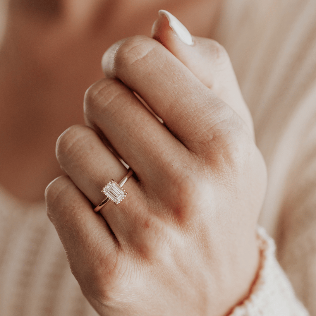 The Charlotte Emerald Cut Solitaire
