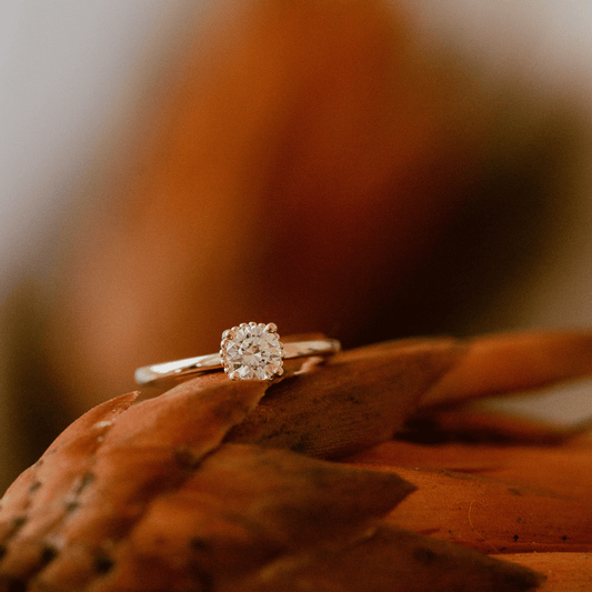 The Mini Charlotte Round Solitaire
