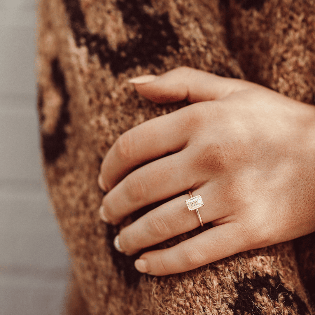 The Maeve Emerald Cut Solitaire