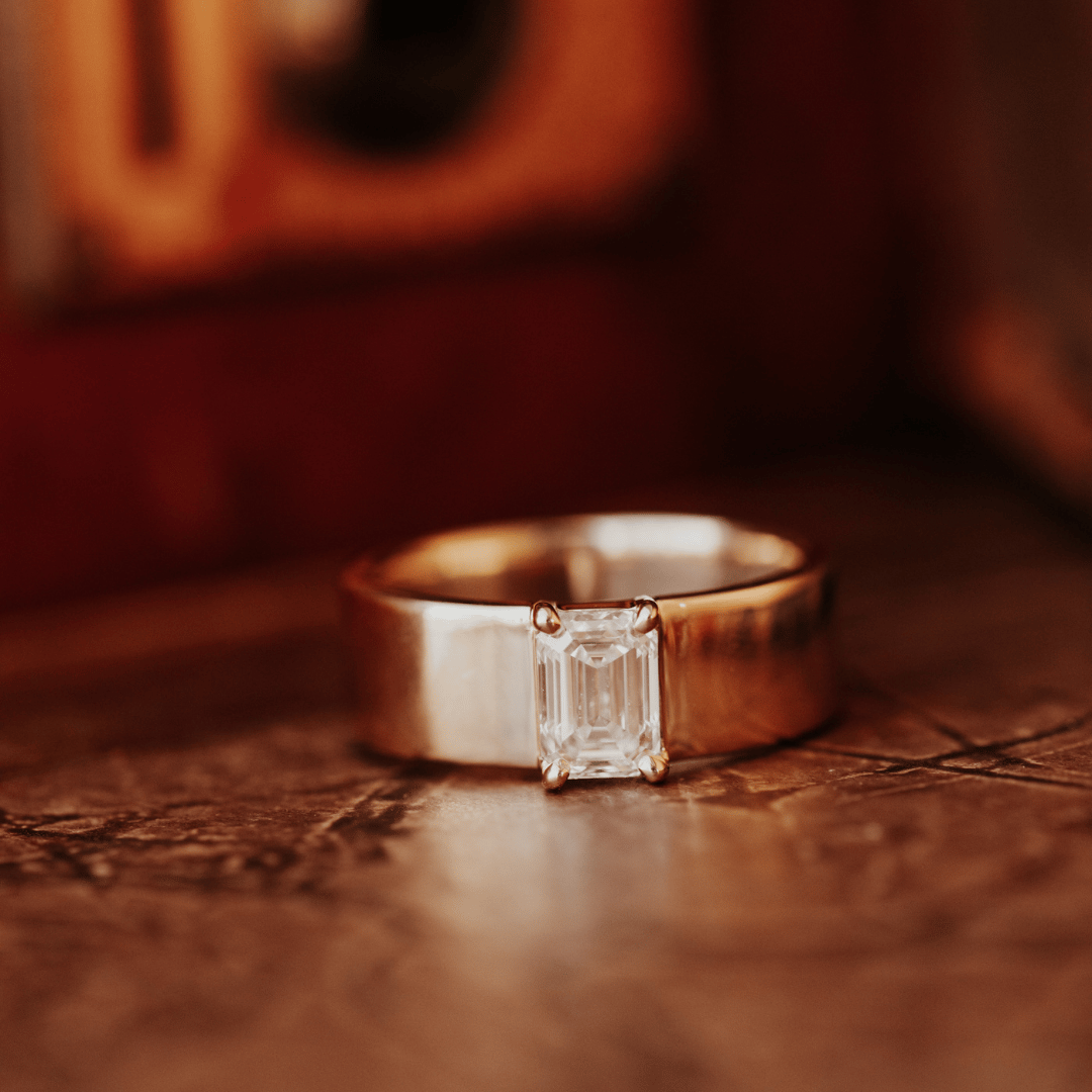 The Maya Emerald Cut Solitaire