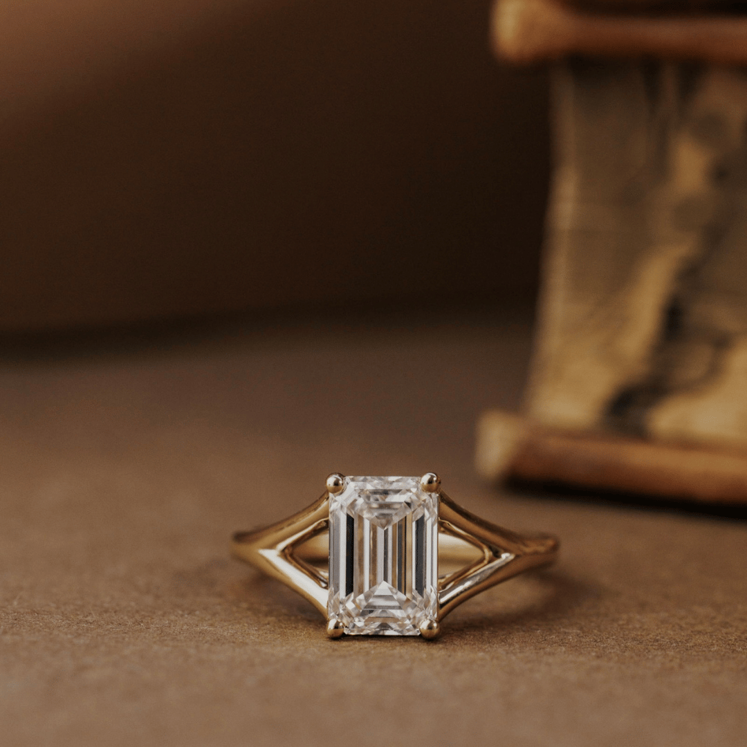 The Sandra Emerald Cut Ring