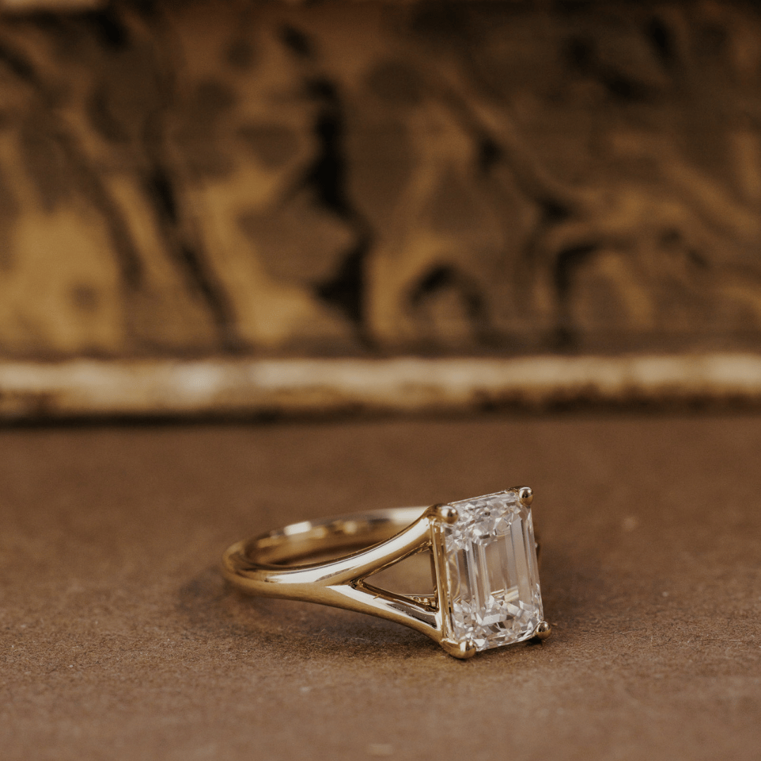 The Sandra Emerald Cut Ring