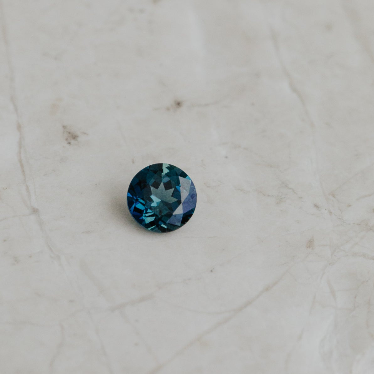 .57 ct Round Blue Australian Sapphire Stone