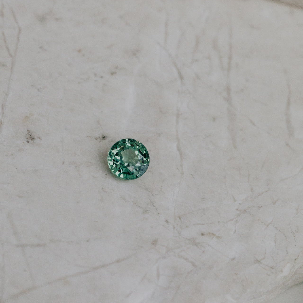 .63 ct Round Green Sapphire Stone