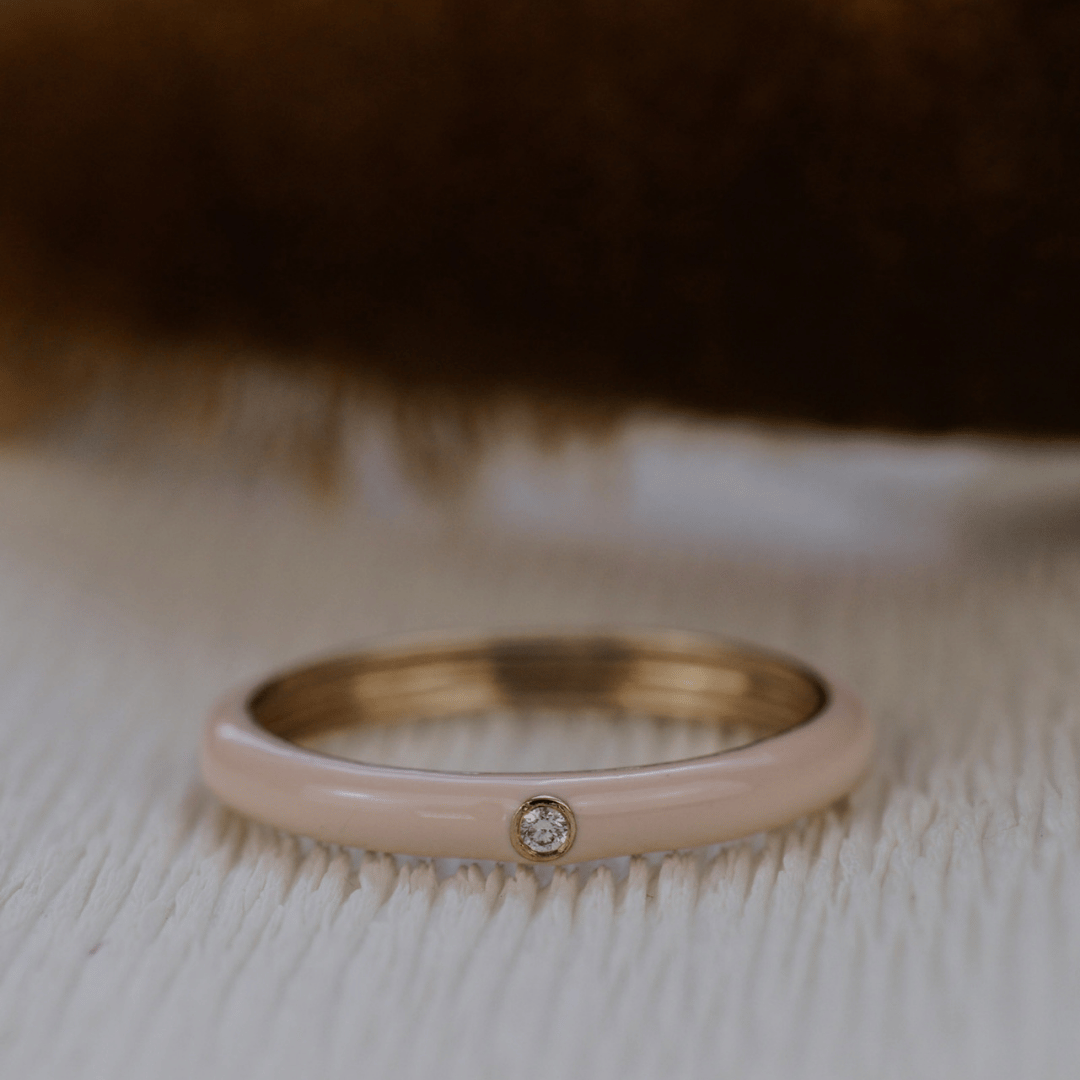 Diamond Enamel Band