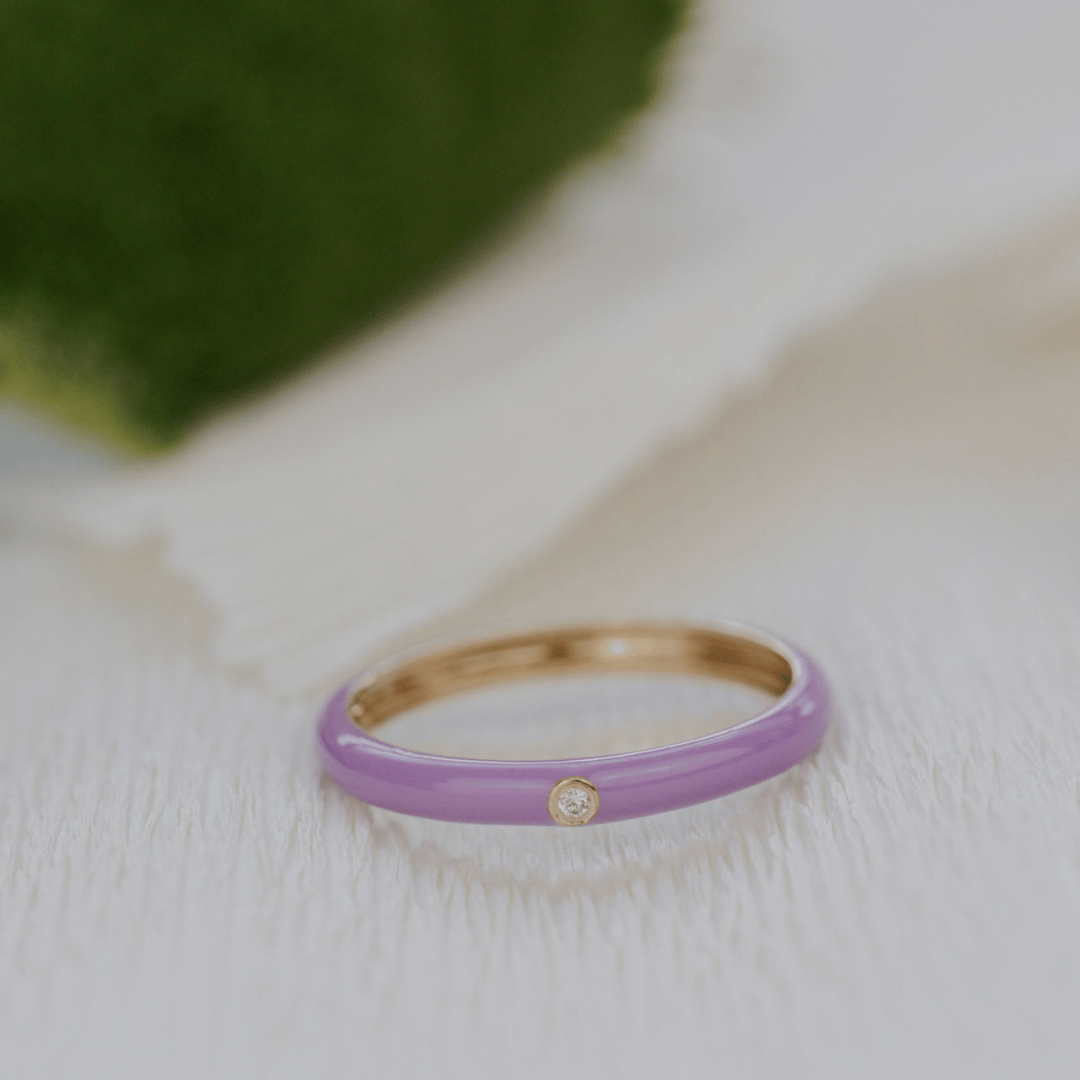 Diamond Enamel Band