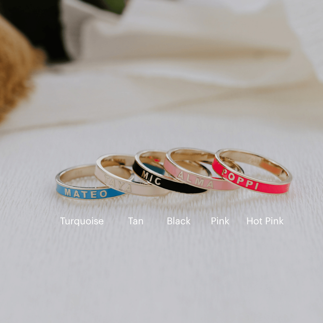 Enamel Ring colors labled.
