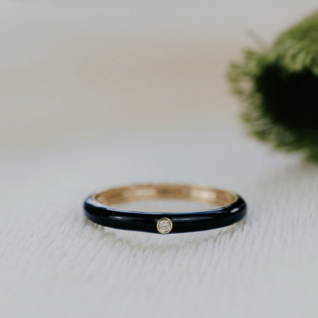Diamond Enamel Band