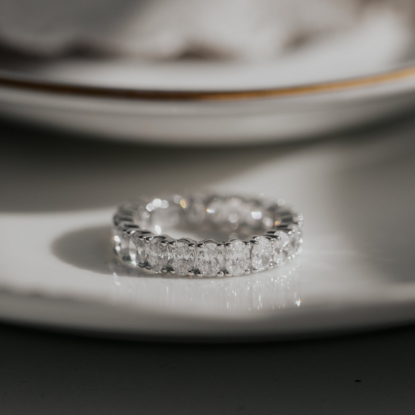 The Amara Oval Eternity Band