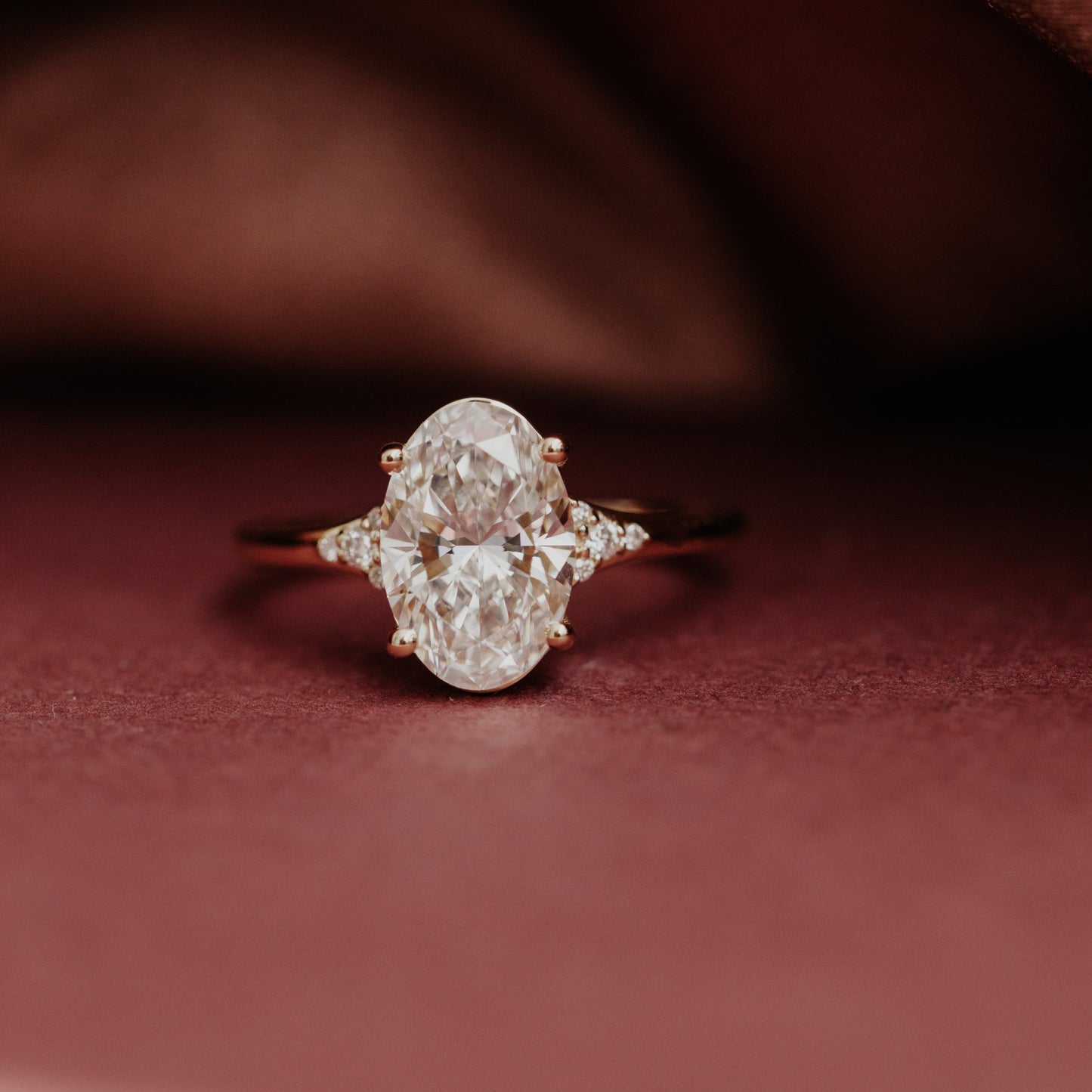 The Angie oval engagement ring