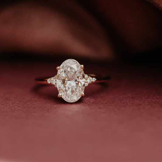 The Angie oval engagement ring